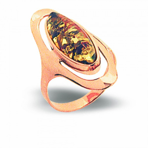 Кольцо серебряное, камень Малахит, артикул:51710036